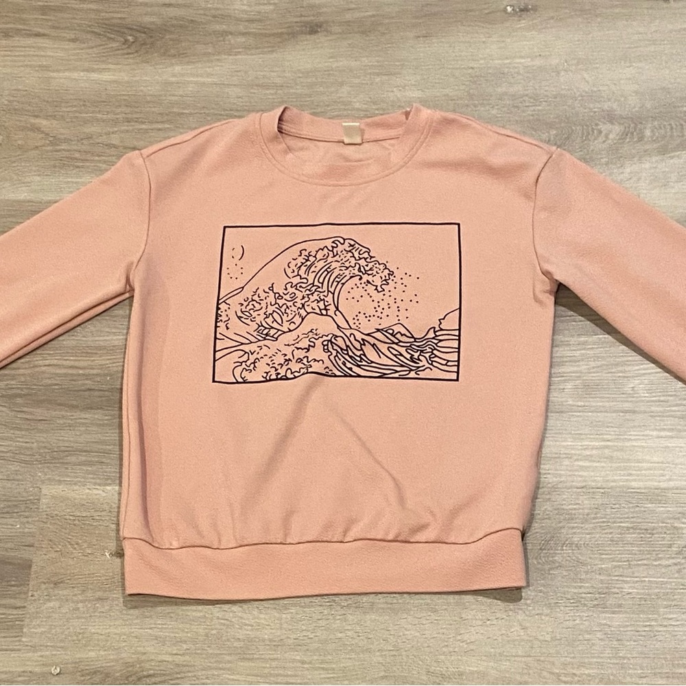 Pink Wave Crewneck